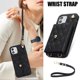 thumbnail image 2 of iPhone 11 RFID Para Que Bloquea la Funda Protectora para Billetera, Tapa Magnética con Ranuras para Múltiples Tarjetas, Bolsillo con Correa para el Hombro y Correa para la Muñeca Desmontable, Negro, 2 of 7