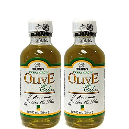 2 Pack BenJamins Extra Virgin OlivE Oil Softens and Soothes The Skin  2 fl