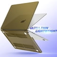 thumbnail image 4 of iBenzer Compatible with 2024 2023 2022 MacBook Air 13 inch Case M3 A3113 M2 A2681, Hard Shell Case with Keyboard Cover for New Mac Air 13.6" with Touch ID, Olive Green, W-MAT13-KK-OLGN+1, 4 of 9