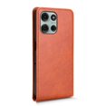 thumbnail image 4 of Folio Phone Case for Motorola Moto G75 5G Magnetic Kickstand Cover with Camera Protection Brown, 4 of 7