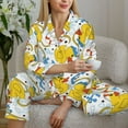 thumbnail image 6 of Sikiie Ducks and Anchors Women's Long-Sleeve Shirt and Full-Length Bottom Pajama Set (s-xxl)-Medium, 6 of 7