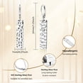 thumbnail image 3 of Pendientes ALEXCRAFT de plata de ley 925 con forma de gota para mujer, 3 of 7