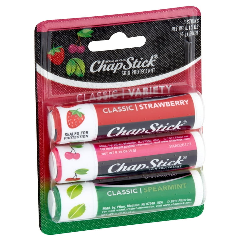 Chap Stick Classic Variety Skin Protectant Sticks, 0.15 oz, 3