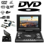 7.8" Portable Mobile DVD Screen, Portable DVD Player Swivel Screen In Car Charger USB, Black