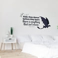 thumbnail image 2 of They Dance Toothless Dragon Quote Cartoon Quotes Decors Wall Sticker Art Design Decal for Girls Boys Kids Room Bedroom Nursery Kindergarten Home Decor Stickers Wall Art Vinyl Decoration (15x30 inch), 2 of 2