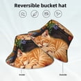 thumbnail image 2 of Easygdp Fleurs de Chat Endormi pour Pêcheur Réfléchissant Double Face pour Extérieur et Marche Nocturne, Unisexe, 2 of 6