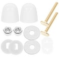 Tersarium 1 Set Toilet Fasteners Toilet Bolt Caps Floor Bolts and Caps