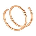 thumbnail image 2 of Miyuadkai Nose Rings Clearance Double Hoop Nose Ring for Single Piercing Small Thin 8Mm Spiral Nose Jewelry for Women Men Jewelry Promo Rose Gold, 2 of 2