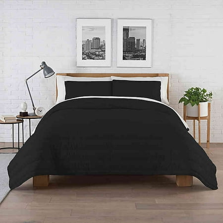 Pure Beech Jersey Full Queen Comforter Set In Black Walmart Com
