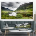 thumbnail image 1 of Valley Of Glencoe en Vert - Impression sur Toile Paysage, 1 of 4
