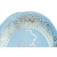 thumbnail image 6 of Disney Princess Cinderella Decorative Pillow, All Ages, Blue & Gold, Cameo Velour, 6 of 8