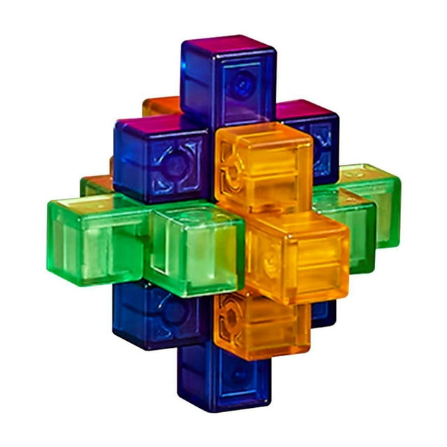Rompecabezas 3D entrelazados para adolescentes. Estilo D