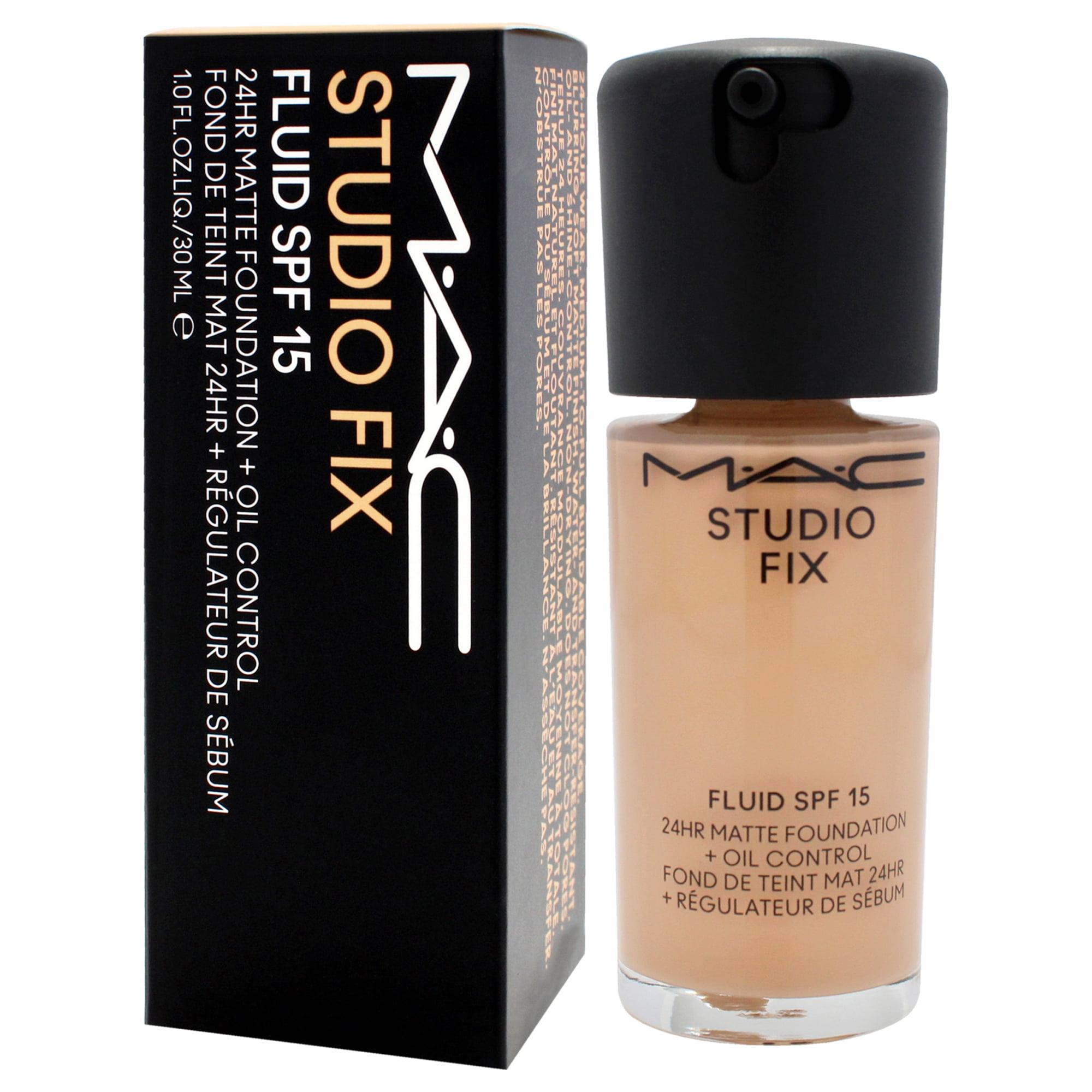 MAC Studio Fix Fluid SPF 15 24Hr Matte Foundation Plus Oil Control - NC27 , 1 oz Foundation