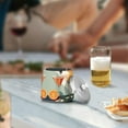 thumbnail image 5 of Yayeee Ashtray with Lid for Cigarette Smokeless Stainless Steel Home Ash Holder, Mid Century Orange Juice, 5 of 7