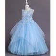 thumbnail image 3 of KAWELL Girls Sleeveless Embroidered Princess Gala Dress Kids Prom Dress, 3 of 5