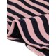 thumbnail image 5 of Blazer de rayas de mujer con solapa muesca y mangas largas, botón, color marino y rosa, 5 of 6
