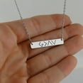 thumbnail image 3 of God is Greater Than the Highs and Lows - Symbol Bar Necklace - Stainless Steel, 3 of 3