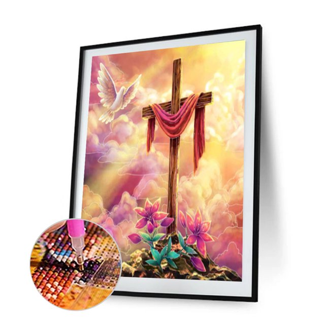 Cuadros Decorativos 30x40cm 5D DIY Full Round Drill Diamond Painting Cross Abstract para decoración del hogar DQrwqpou Nuevos Originales