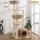 thumbnail image 3 of Marco de escalada para gatos de estilo japonés, postes de sisal resistentes al desgaste, nido para gatos con múltiples cestas, muebles multifuncionales para gatos, juguete para mascotas, 3 of 5