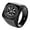 Black, variant on Viking Rings For Men, Viking Runes Thor's Stainless Steel Mens Rings, Norse Jewelry