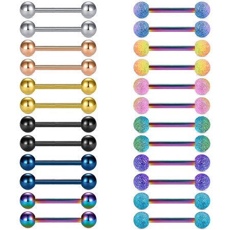18mm Tongue Ring Vibrating Tongue Piercing Frog Eyes Vibrating Tongue Ring  316L