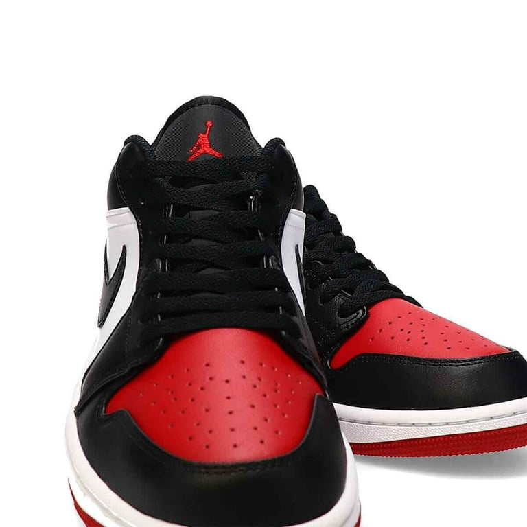 Nike Air Jordan 1 Low Bred Toe 2.0 Men's Style 553558 in White