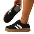 thumbnail image 2 of IAJDKMEK Lace-Up Round Toe Flats for Women - Casual Slip On Shoes Women Everyday Walking Soft Sole Lightweight Sneakers for Women Daily,Black 140, 2 of 9