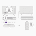 thumbnail image 4 of ULTIMEA 7.1ch Soundbar with Dolby Atmos for TV, Surround Sound System with 5.25" Subwoofer, VoiceMX, BassMX, 4 Surround Speakers, 420W Peak Power, HDMI eARC, APP Control, Aura S5T, 4 of 19