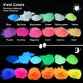thumbnail image 6 of LET'S RESIN 12 Colors Glow in the Dark Pigment Powder, 20g/0.7oz Each Bottle Epoxy Resin, for Slime, Acrylic Paint, Christmas Decoration, 6 of 8