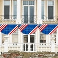 thumbnail image 5 of Beautynvta 4th of July Fan Flag, Half Round Shaped Patriotic Banner, American Flag Decoration Bunting for Outdoor, Porch, Yard, or Independence Day Decoration, 5 of 8