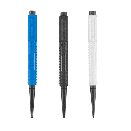 HART 3-Piece Hand Tool Punches, Nail Set Kit - 1/32", 2/32", and 3/32"