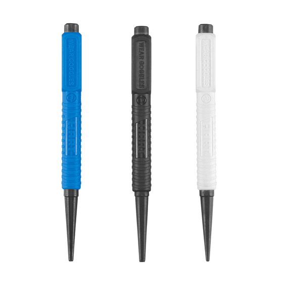 HART 3-Piece Hand Tool Punches, Nail Set Kit - 1/32", 2/32", and 3/32"