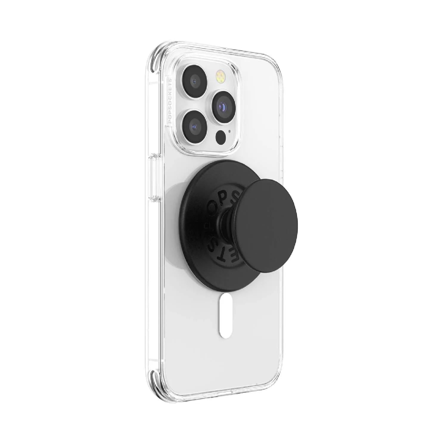 PopSockets Phone Grip for MagSafe, Magnetic Holder, Phone Stand, Black - Black