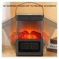 thumbnail image 6 of Electric Heater 3D Mirror Fireplace s Simulation Flame, Electric Fireplace Living Room Radiator Cover Decorative Heating Fan ,Warm Any Angle, 6 of 7