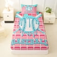 thumbnail image 3 of Erosebridal Blue Baseball Cream Twin Sheet Sets,Sport Gaming Kids Bedding For Girls 3-Piece, 3 of 6