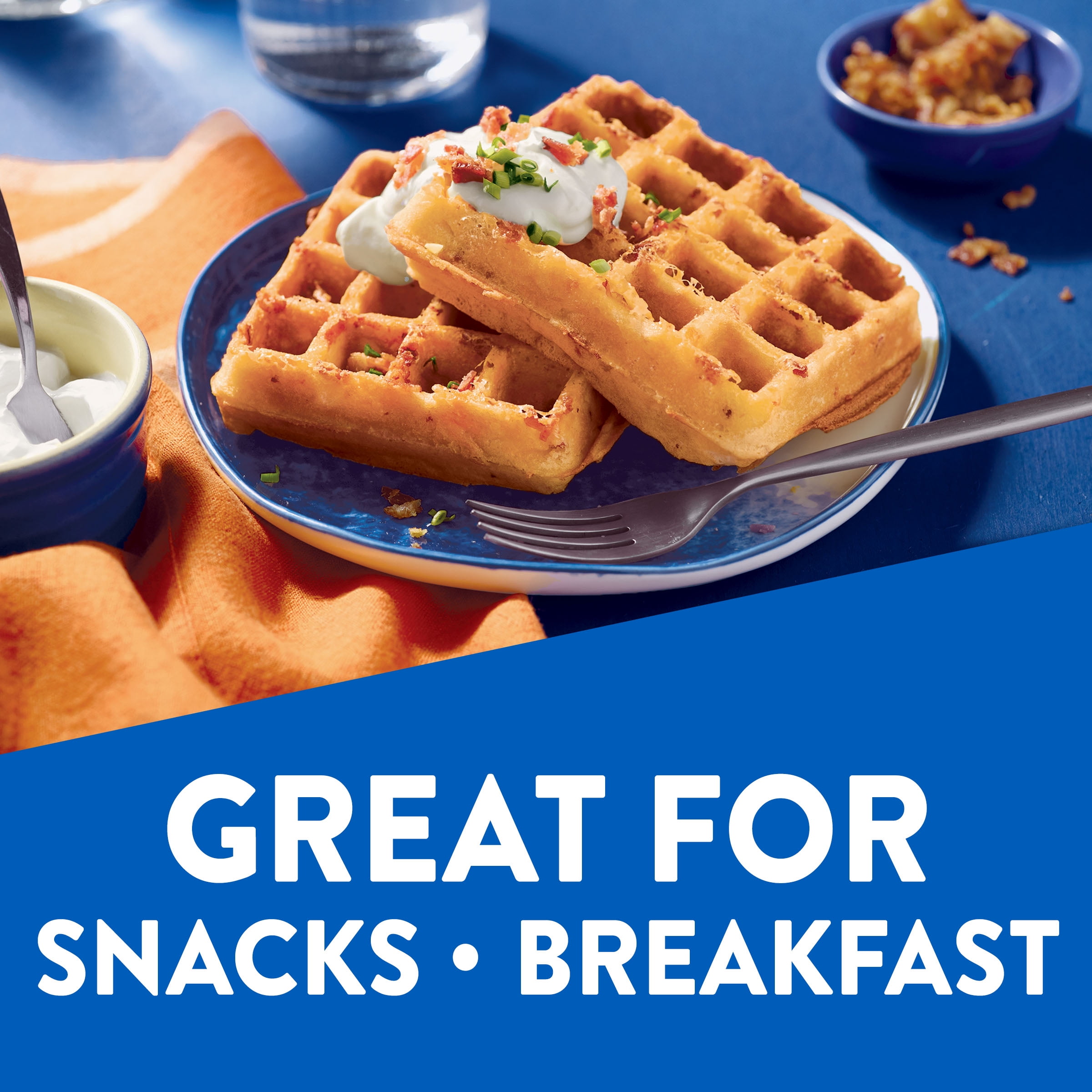Krusteaz Light and Crispy Belgian Waffle Mix, Krusteaz Waffle Mix, 28 oz Box