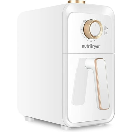 

nutrifryer Air Fryer 4Quart Air Fryer with Grill and Recipe Instructions Small and Compact Design 50Pcs Custom Parchment Paper Liners Non-Stick Basket 1400W Aqua