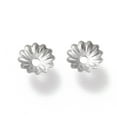 thumbnail image 2 of 200pc Non-Tarnish 304 Stainless Steel Bead Caps Multi-Petal Flower Stainless Steel Color 5.5x5.5x1.2mm Hole: 1.2mm, 2 of 3