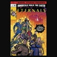 thumbnail image 2 of Junior's Marvel Eternals Heroes Comic Book Cover  Racerback Tank Top Black X Small, 2 of 5