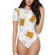 thumbnail image 1 of Balery Beer Body de cuello redondo de manga corta para mujer Tops de manga corta Tops básicos-Large, 1 of 7