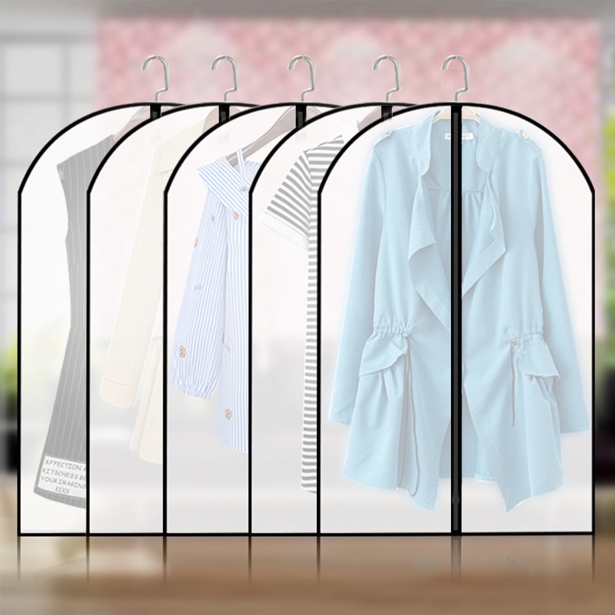 5/10/15 PCS Garment Bags for Travel & Clothing Storage Dustproof Bags