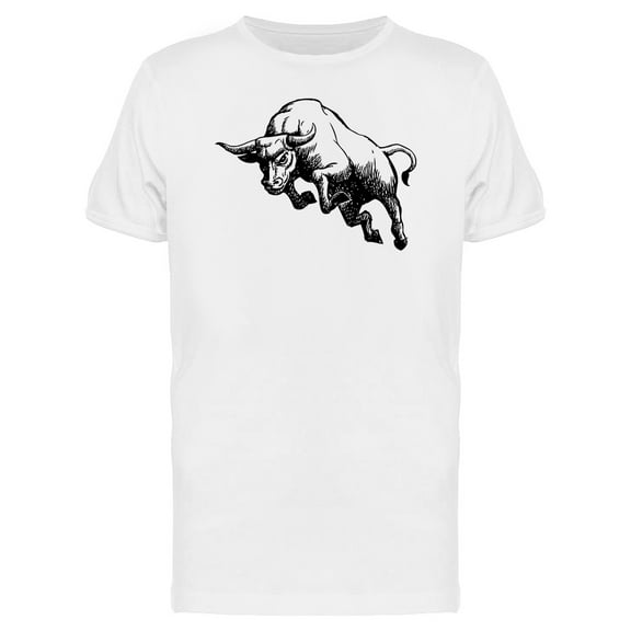 Sketch Of A Charging Bull Tee Men's -Image by Shutterstock