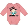thumbnail image 3 of Inktastic Its My Daddys 1st Fathers Day with Baby and Stars Boys or Girls Long Sleeve Baby Bodysuit, 3 of 5
