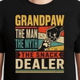 thumbnail image 3 of Grandpaw The Snack Dealer T-Shirt – Funny Pet Humor – Dog Lover's Father's Day Gift, 3 of 6
