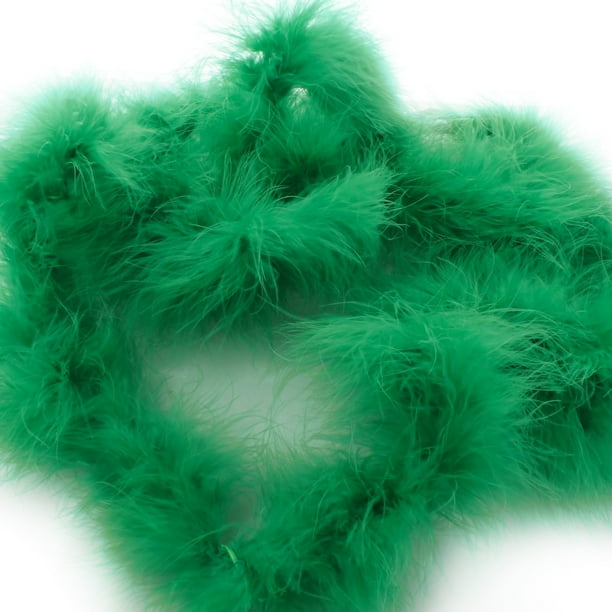 Full Marabou Feather Boa 2 Yards Emerald Green