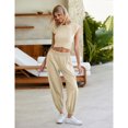thumbnail image 2 of Lentta Women's Two Pieces Outfits Casual Lounge Sets Cropped Tops Sweatpants Tracksuit with Pockets, 2 of 7