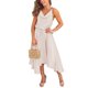 thumbnail image 1 of Txlixc Vestido largo holgado para mujer, color sólido, cuello en V, cordón en la cintura, sin mangas, vestido sin mangas Txlixc  Moda, 1 of 5