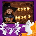 Scary LED Strawman Vintage Square Battery Powered Flameless Candle For