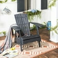 thumbnail image 2 of Safavieh Mopani Outdoor Patio Adirondack Chair - Dark Slate Grey, 2 of 6