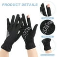 thumbnail image 2 of 2 pares de guantes de protección solar de verano para hombres y mujeres guantes de ciclismo al aire libre antideslizantes anti-ultravioleta sin dedos553, 2 of 5